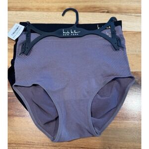 NICOLE MILLER~2 Pk~SEAMLESS‎ SHAPING BRIEFS NM7329~ UNIQUE~SEXY~SMALL